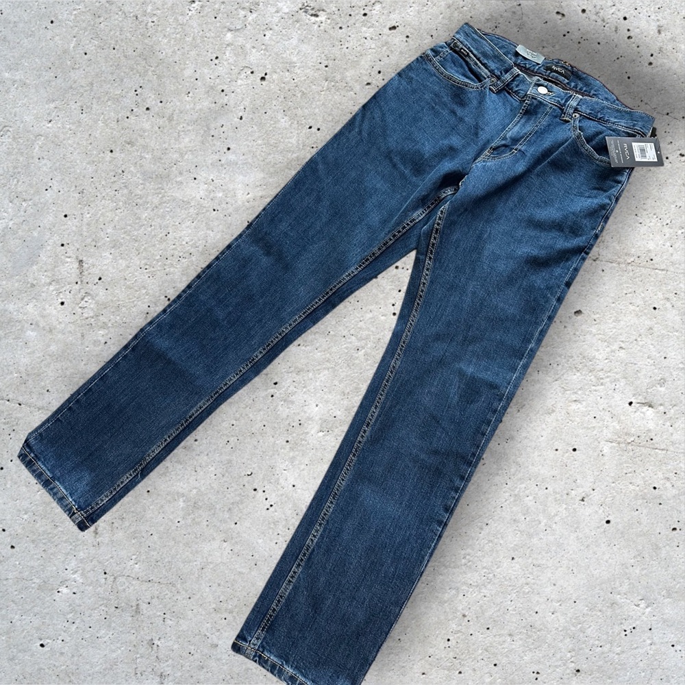 RVCA Men's Weekend Fit Straight Denim Jeans Size 28 - Picture 7 of 9